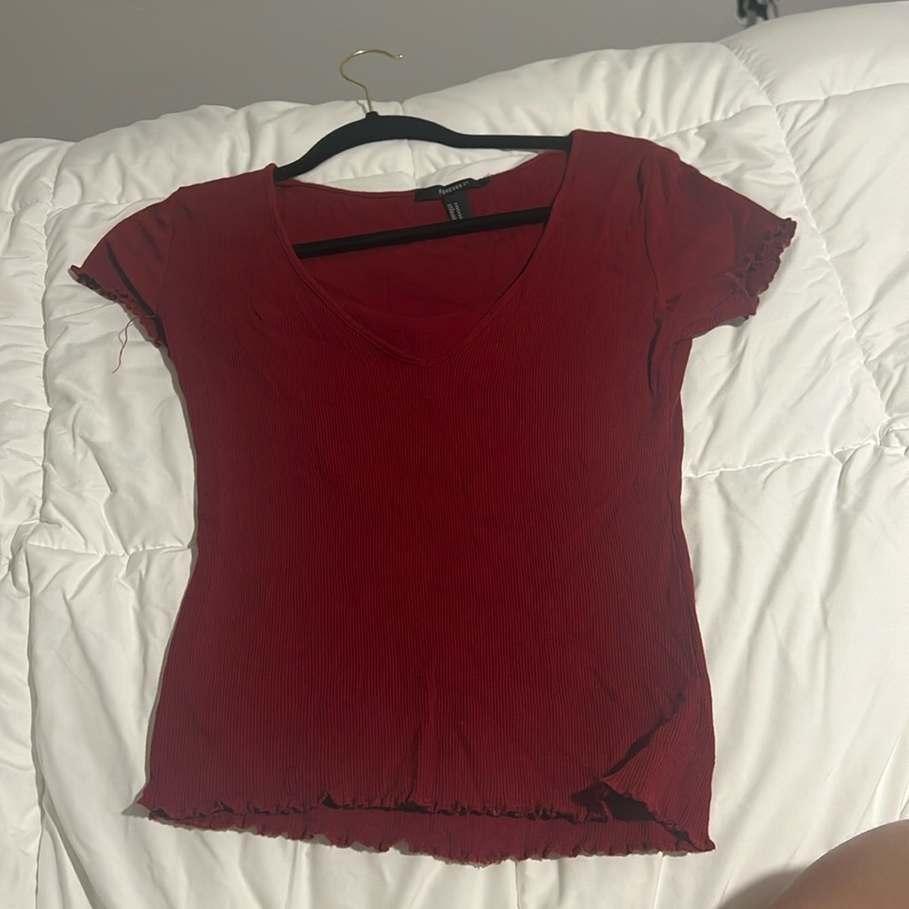 Maroon shirt